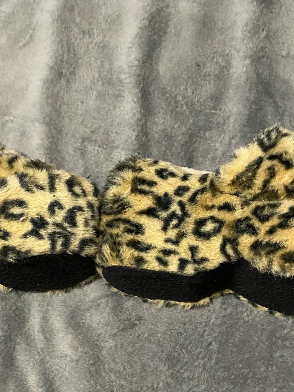 Steve Madden Leopard Faux Fur Slide Slippers - Tan and Black